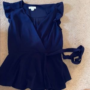 Navy blue Monteau wrap tank